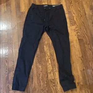 Black Carbon Khaki Joggers